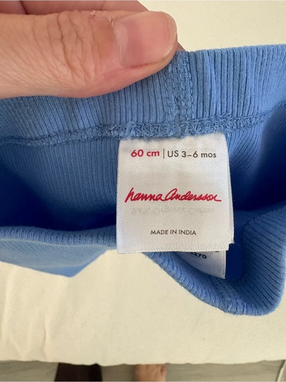 Hanna Andersson Blue Ribbed Baby Leggings - Bundle of 2 diff sizes